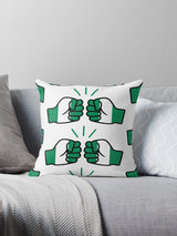 We Run Tings, Nigeria, Throw, Pillow, Cushion, White, 40 x 40cm