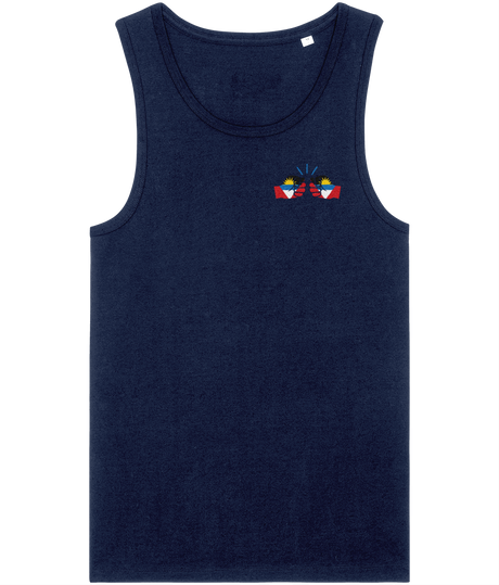 We Run Tings, Antigua & Barbuda, Men's, Tank/Vest Top, Small Left Chest Logo