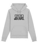 Call Me The B Word Beautiful, Black Logo, Hoodie