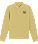 Call Me The N Word Negus, Long Sleeve Cotton Polo Shirt, Black Logo, Various Colours