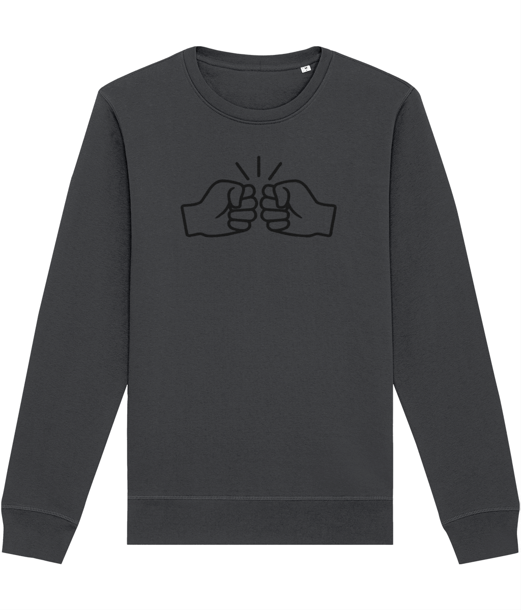 We Run Tings, Original, Black Logo, Organic Ring-Spun Combed Cotton Sweatshirt