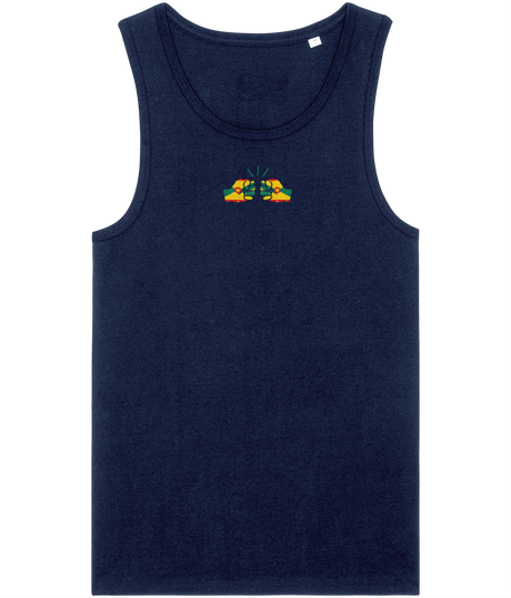 We Run Tings, Grenada, Men's, Organic Cotton, Tank/Vest Top, Small Centre Logo