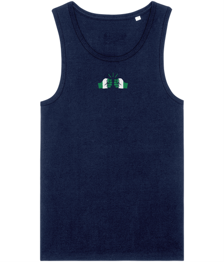 We Run Tings, Nigeria, Men's, Organic Cotton, Tank/Vest Top, Small Centre Logo