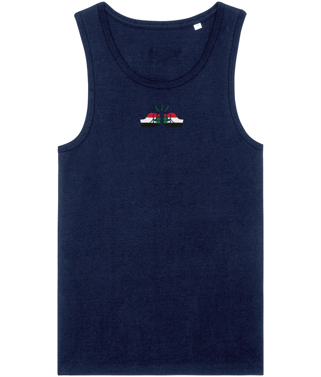 We Run Tings, Sudan, Men's, Organic Cotton, Tank/Vest Top, Small Centre Logo