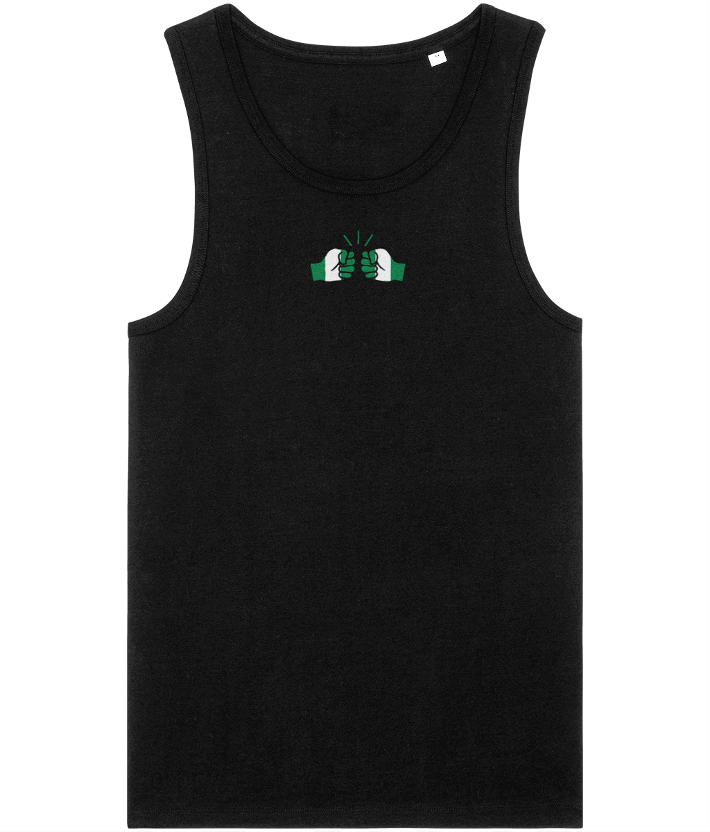 We Run Tings, Nigeria, Men's, Organic Cotton, Tank/Vest Top, Small Centre Logo