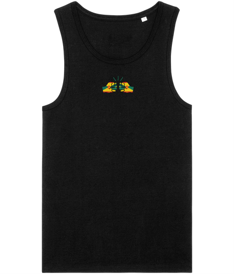 We Run Tings, Grenada, Men's, Organic Cotton, Tank/Vest Top, Small Centre Logo