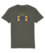 We Run Tings, Barbados, Men's, Organic Ring Spun Cotton T-Shirt, Centre Logo