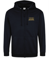 Call Me The B Word Beautiful, Zip Up Hoodie, Gold Logo