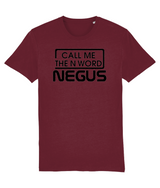 Call Me The N Word Negus, Men's, Organic Ring Spun Cotton T-Shirt, Black Logo