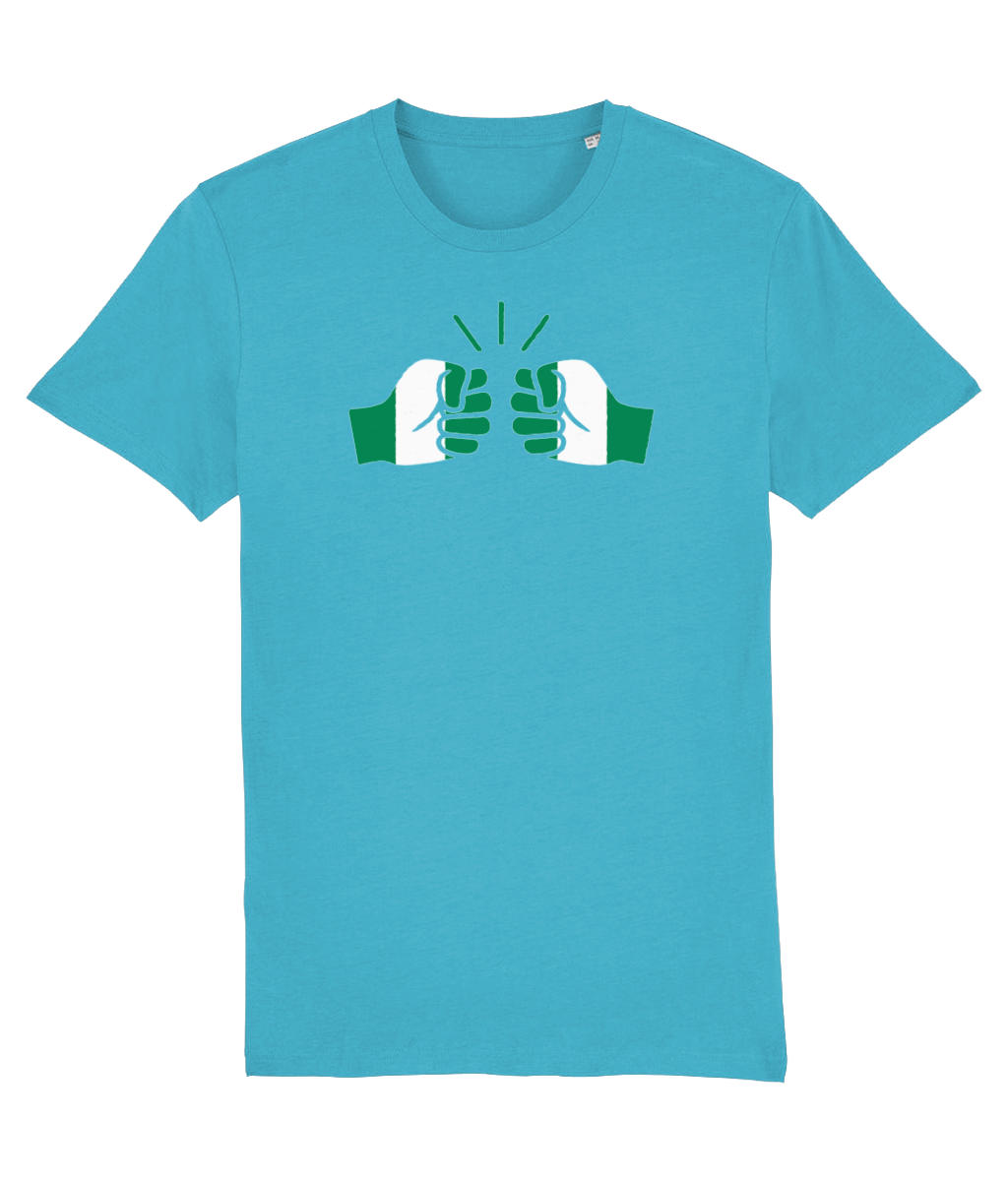 We Run Tings, Nigeria, Organic Ring Spun Cotton T-Shirt, Centre Logo