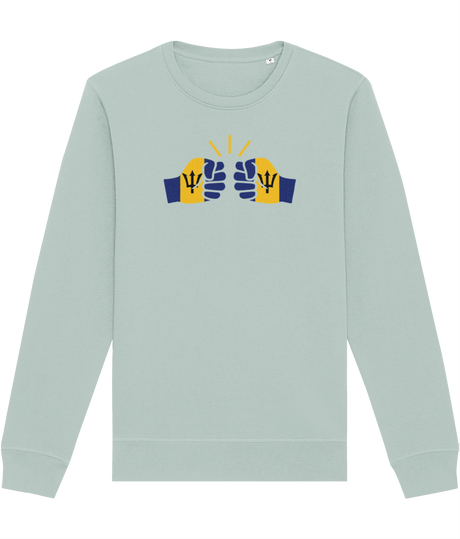 We Run Tings, Barbados, Organic Ring-Spun Cotton, Crew Sweater