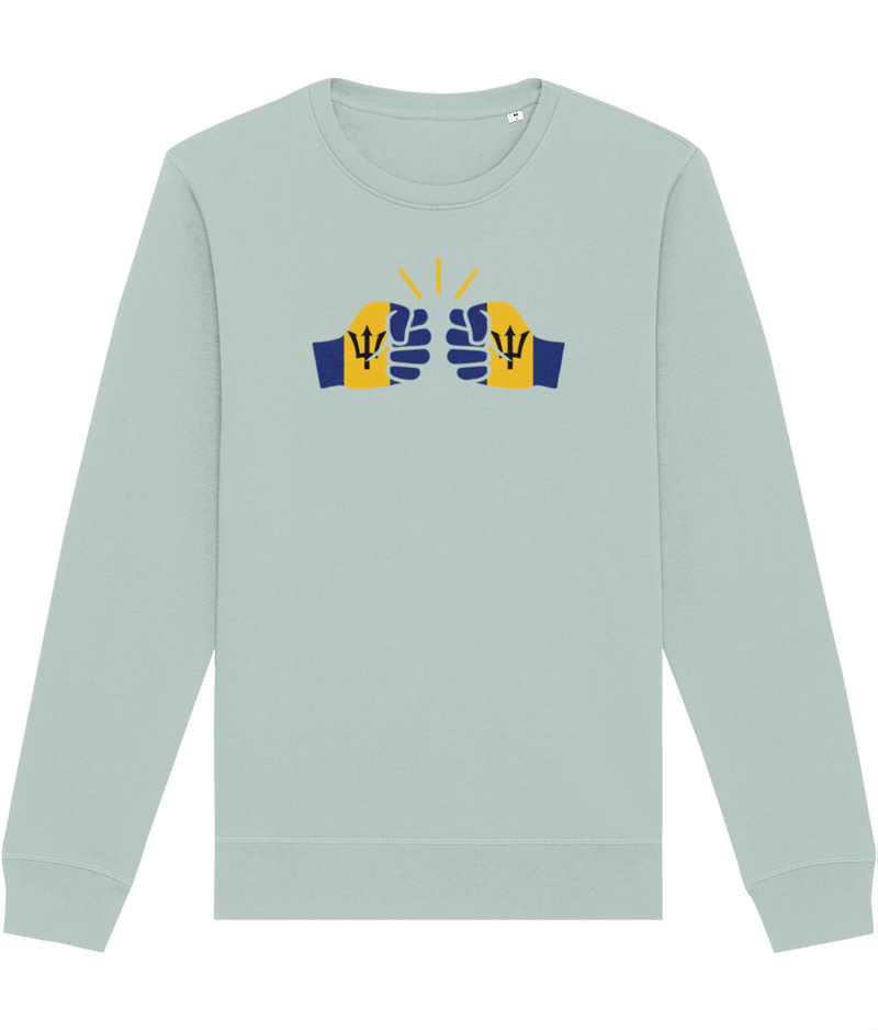 We Run Tings, Barbados, Organic Ring-Spun Cotton, Crew Sweater