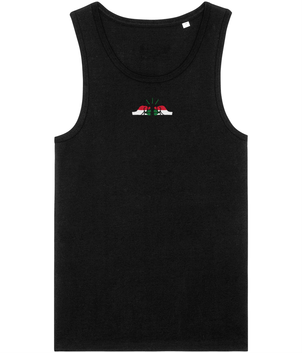 We Run Tings, Sudan, Men's, Organic Cotton, Tank/Vest Top, Small Centre Logo