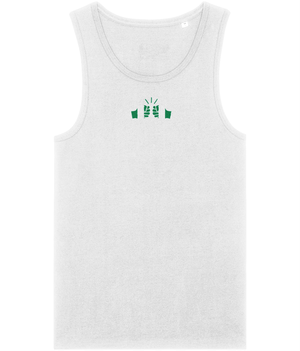 We Run Tings, Nigeria, Men's, Organic Cotton, Tank/Vest Top, Small Centre Logo