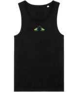 We Run Tings, Bahamas, Men's, Organic Cotton, Tank/Vest Top, Small Centre Logo