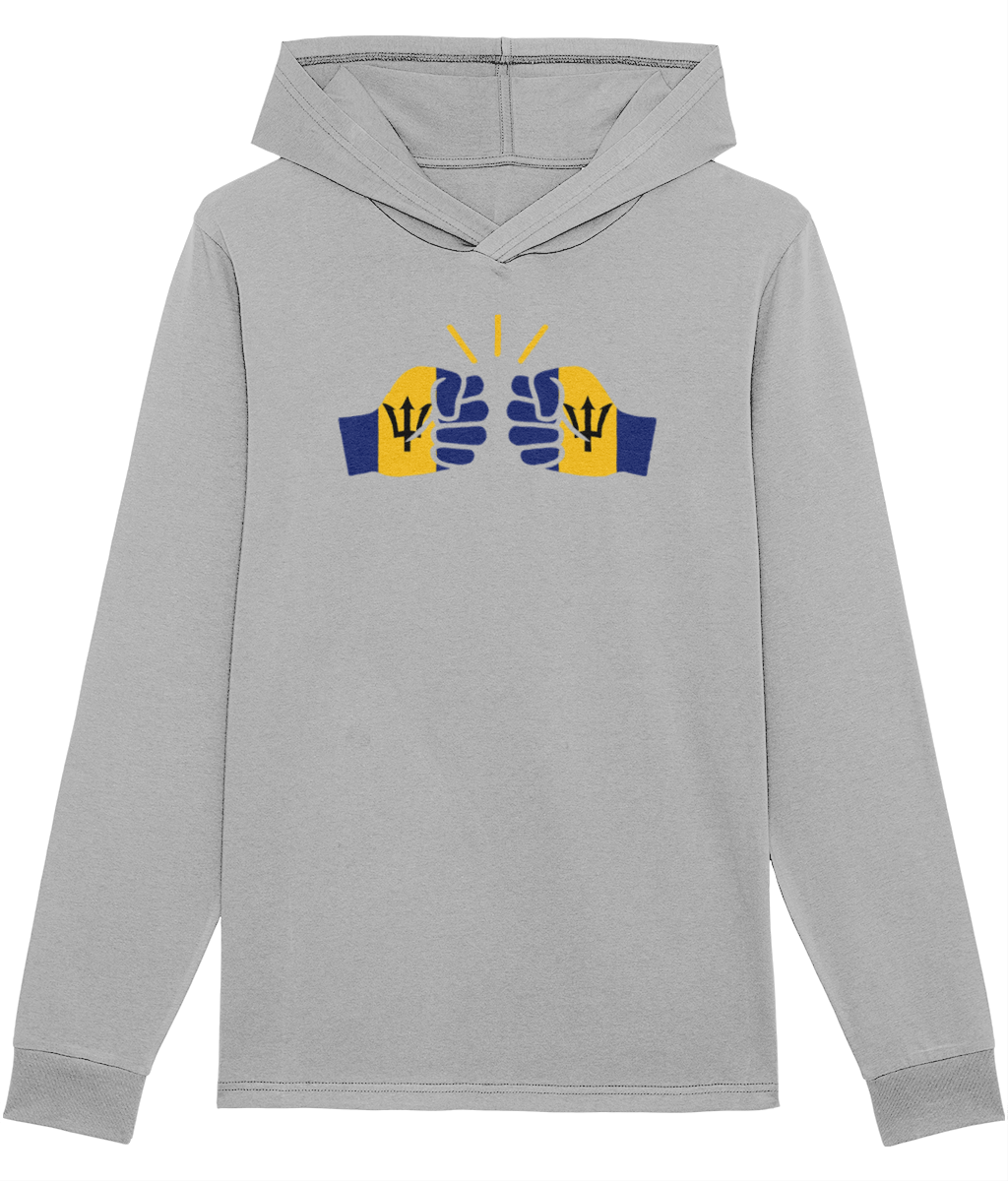 We Run Tings,  Barbados, Unisex, Organic Ring-Spun Combed Cotton Hoodie (No Pocket)