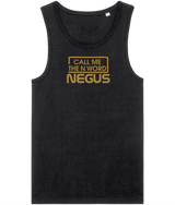 Call Me The N Word Negus, Men's, Organic Tank Top, Gold Centre Logo, Various Colours