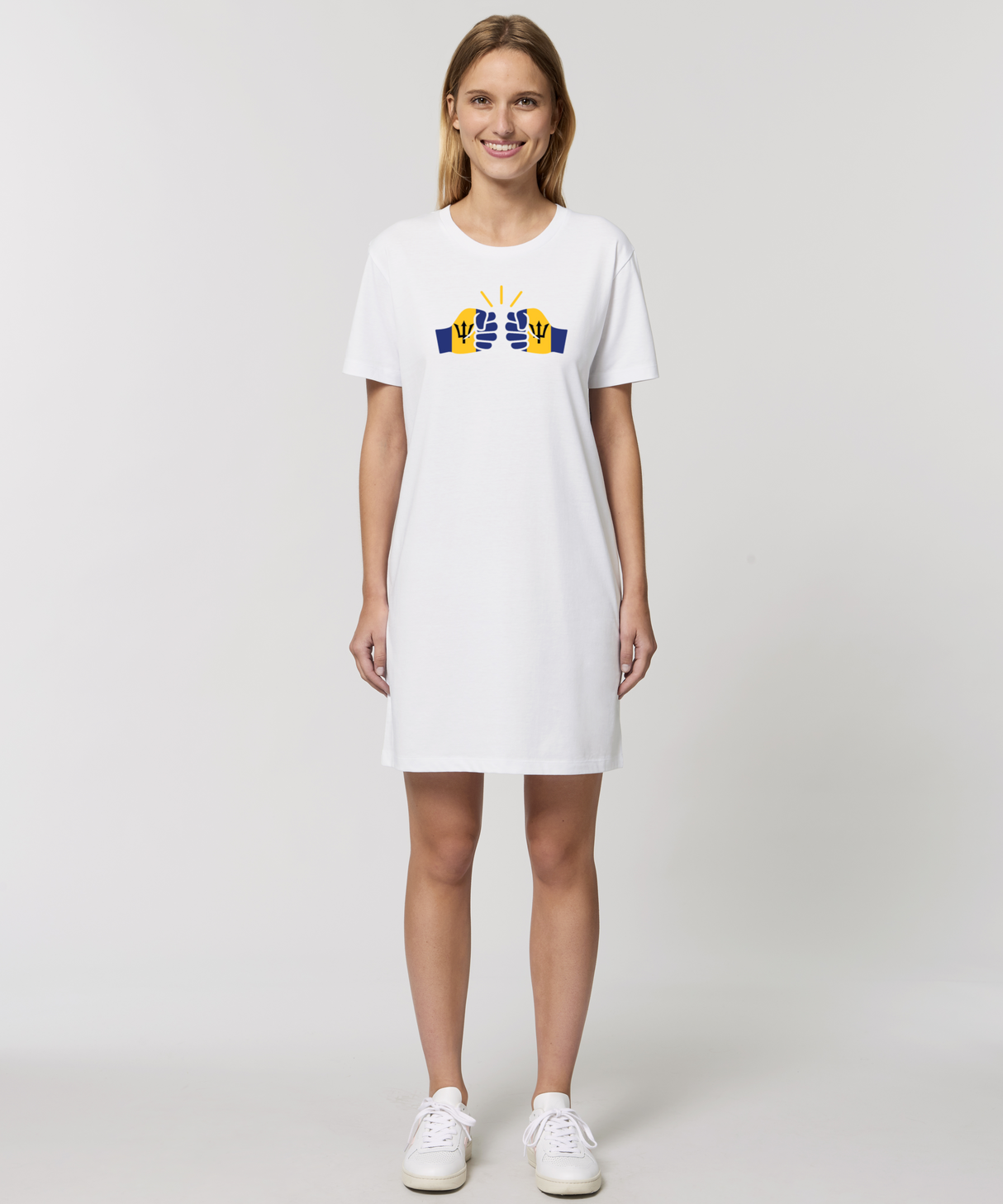 We Run Tings, Barbados, Women's, T-Shirt Dress