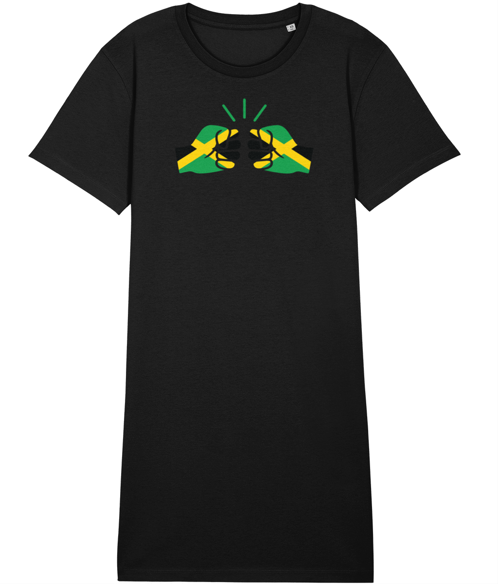 We Run Tings, Jamaica, Organic Cotton T-Shirt Dress