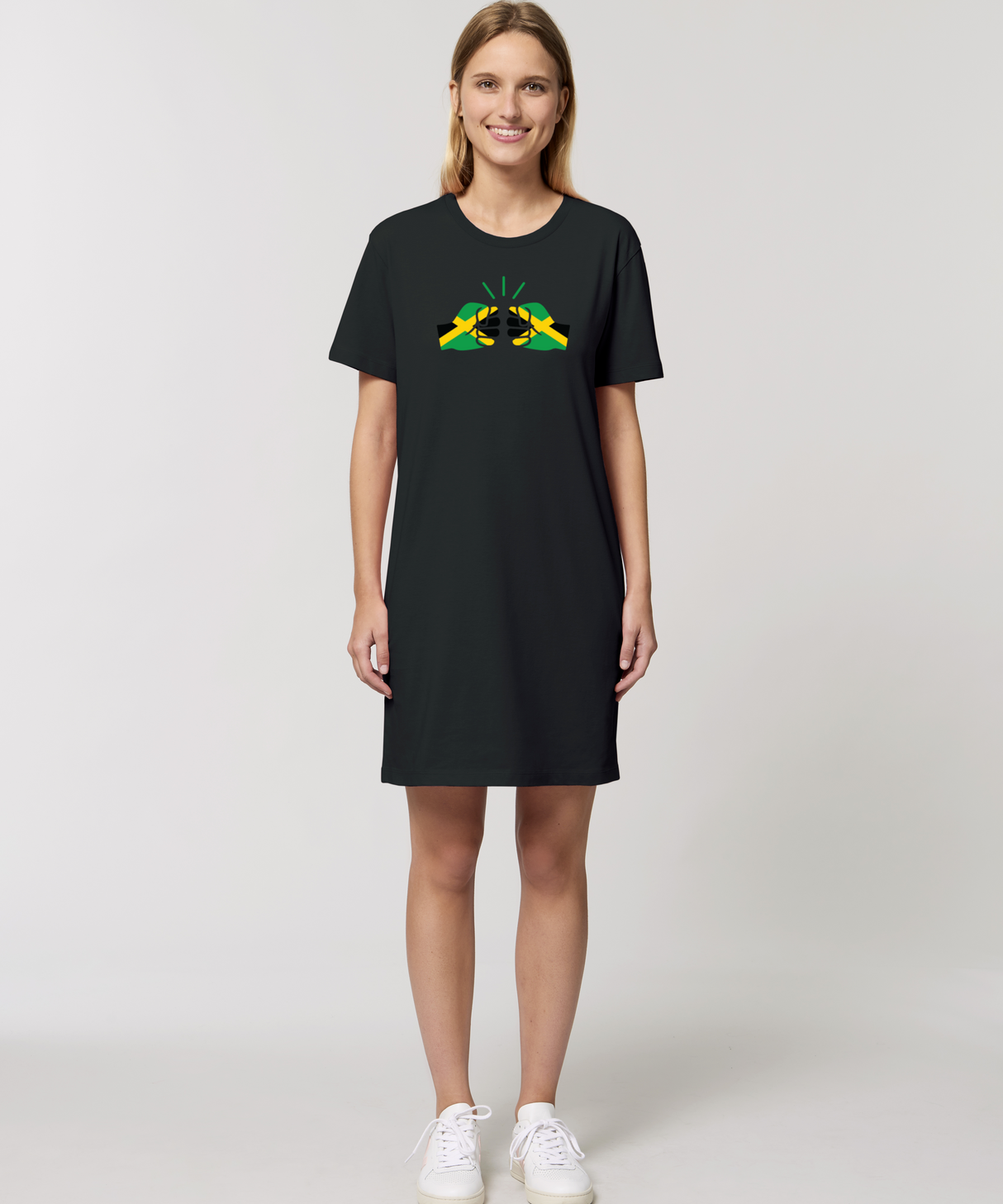 We Run Tings, Jamaica, Organic Cotton T-Shirt Dress