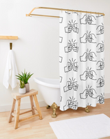 We Run Tings, Original Shower Curtain, 71 x 74" (180 x 188 cm)