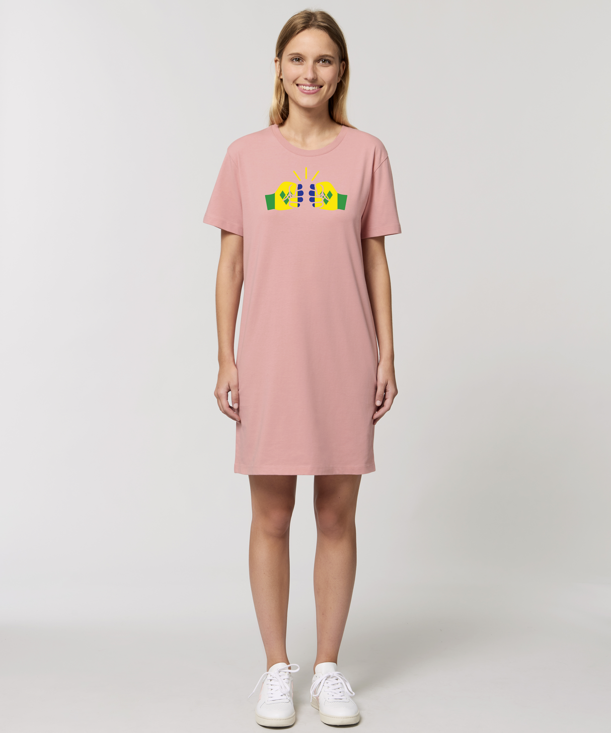 We Run Tings, St. Vincent, Organic Cotton T-Shirt Dress