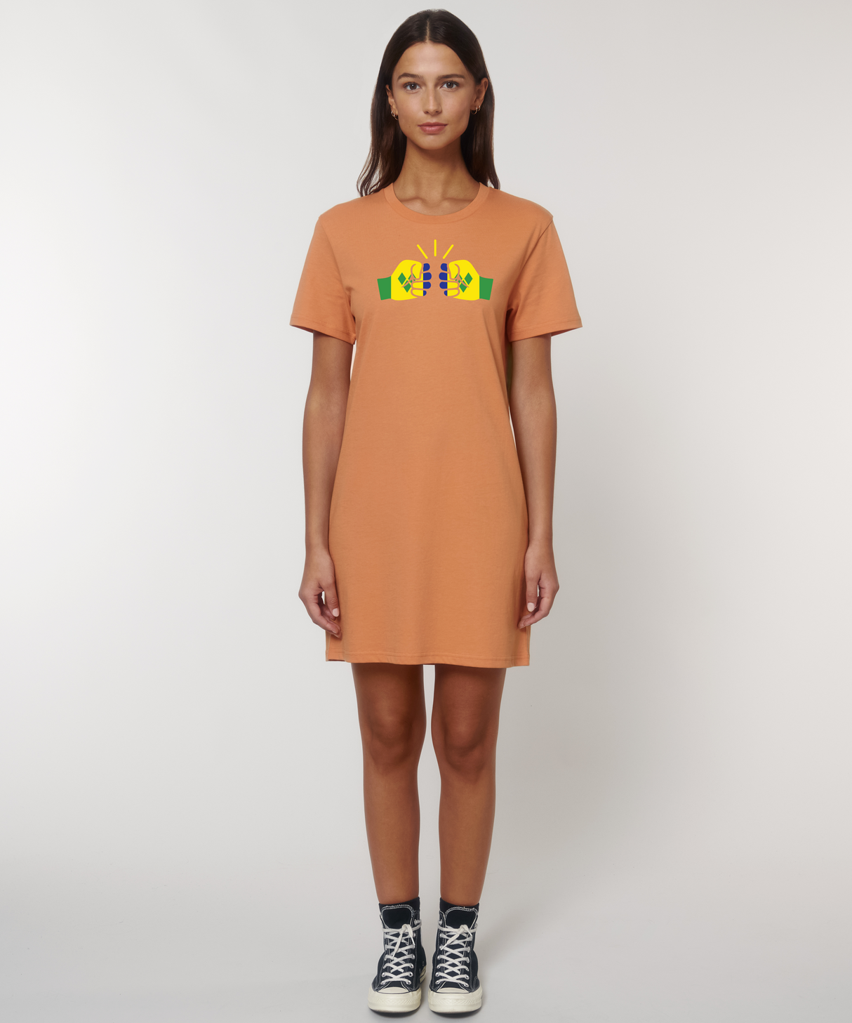 We Run Tings, St. Vincent, Organic Cotton T-Shirt Dress