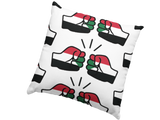 We Run Tings, Sudan, Throw, Pillow, Cushion, White, 40 x 40cm