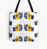 We Run Tings, Barbados, Tote Bag, Open Top, Medium, 41 x 41cm