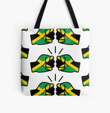 We Run Tings, Jamaica, Tote Bag, Open Top