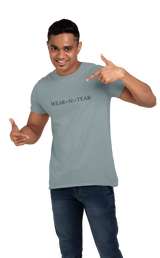 Wear N Tear Men's Essential Organic Cotton Crew Neck T-Shirt, Various Colours