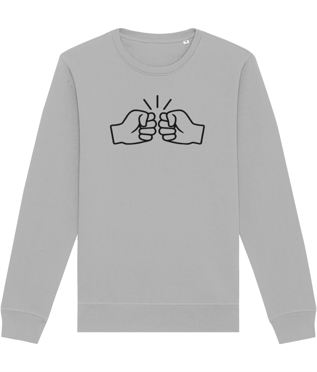 We Run Tings, Original, Black Logo, Organic Ring-Spun Combed Cotton Sweatshirt