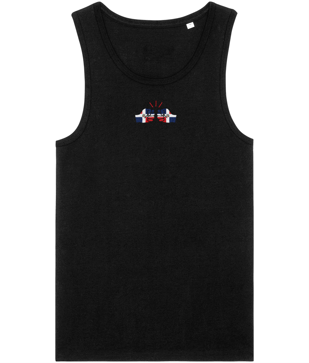 We Run Tings, Dominican Republic, Men's, Organic Cotton, Tank/Vest Top, Small Centre Logo