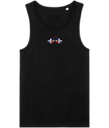 We Run Tings, Dominican Republic, Men's, Organic Cotton, Tank/Vest Top, Small Centre Logo