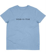 Wear N Tear Men's Essential Organic Cotton Crew Neck T-Shirt, Various Colours