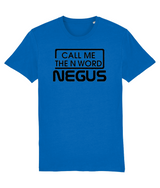 Call Me The N Word Negus, Men's, Organic Ring Spun Cotton T-Shirt, Black Logo