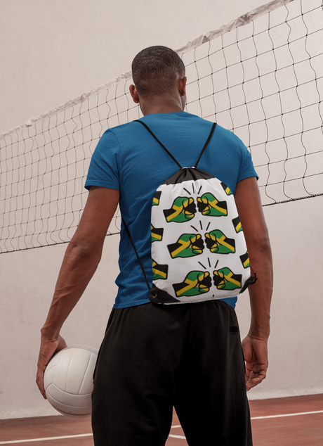 We Run Tings, Jamaica, Drawstring Bag