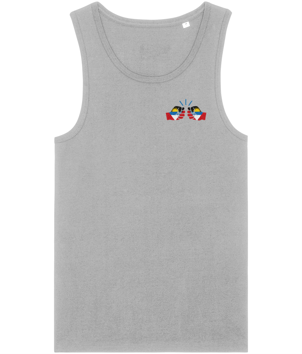 We Run Tings, Antigua & Barbuda, Men's, Tank/Vest Top, Small Left Chest Logo