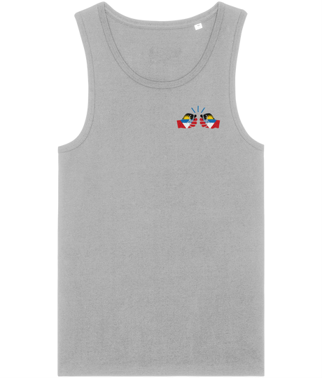 We Run Tings, Antigua & Barbuda, Men's, Tank/Vest Top, Small Left Chest Logo