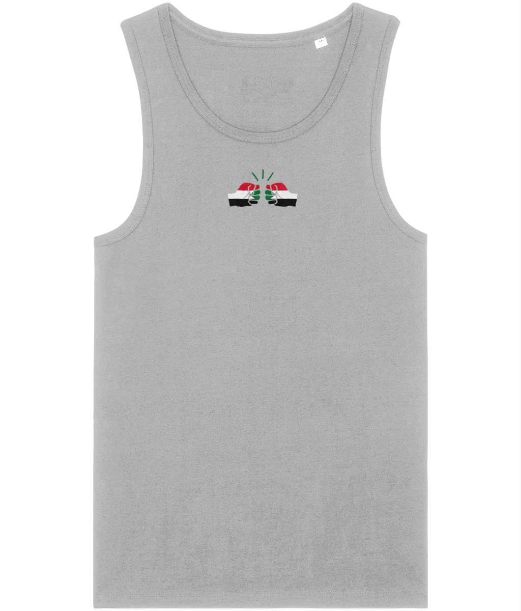 We Run Tings, Sudan, Men's, Organic Cotton, Tank/Vest Top, Small Centre Logo