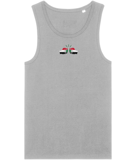 We Run Tings, Sudan, Men's, Organic Cotton, Tank/Vest Top, Small Centre Logo