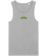 We Run Tings, Jamaica, Men's, Organic Cotton, Tank/Vest Top, Small Centre Logo