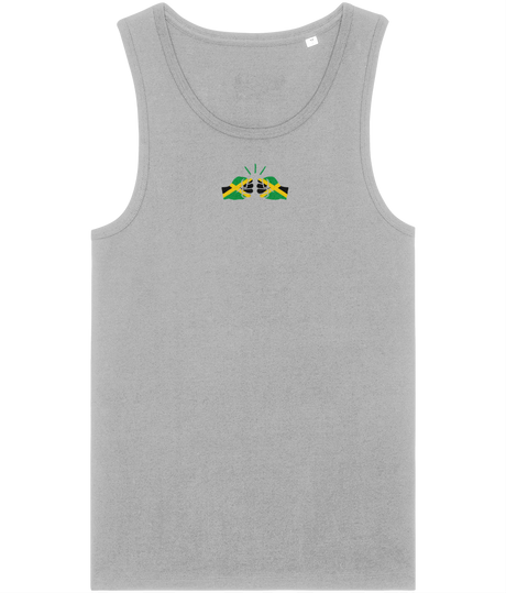 We Run Tings, Jamaica, Men's, Organic Cotton, Tank/Vest Top, Small Centre Logo