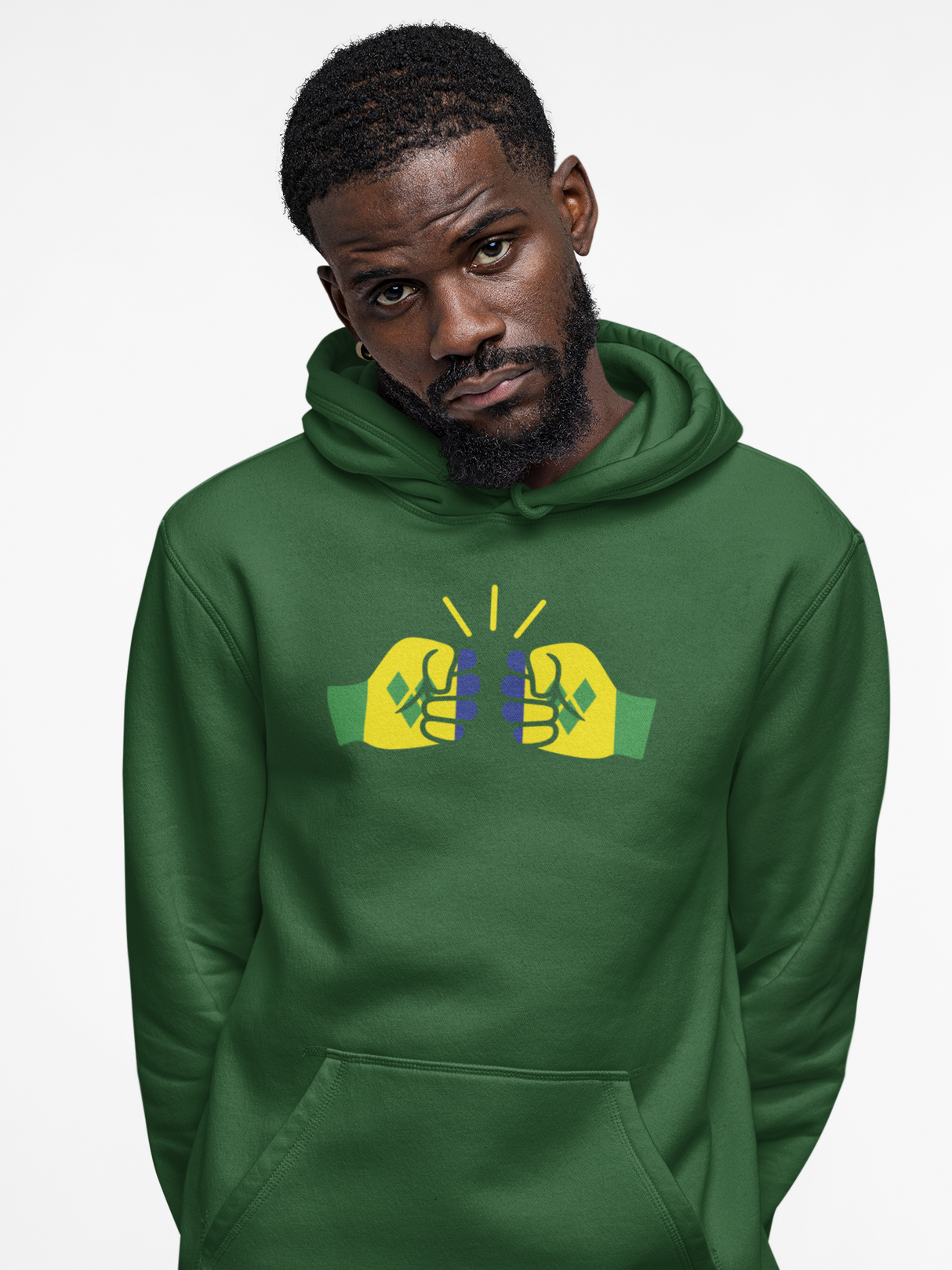 We Run Tings, St. Vincent, Organic Ring-Spun Combed Cotton Hoodie