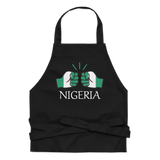 We Run Tings, Nigeria, Black, Organic Cotton Apron, One Size