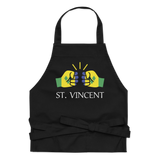 We Run Tings, St. Vincent, Black, Organic Cotton Apron, One Size