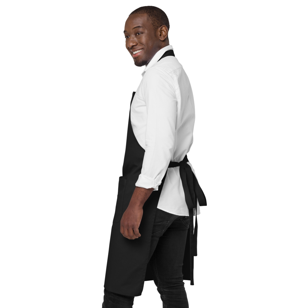 We Run Tings, Nigeria, Black, Organic Cotton Apron, One Size